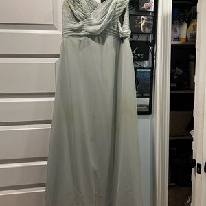 Alfred Angelo Light Gray Maxi Dress